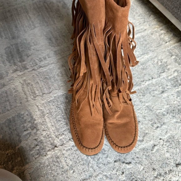 Rampage Capello Brown Suede Fringed 2 Tiered Boots Moccasins Size 7m
Womens - Picture 3 of 6